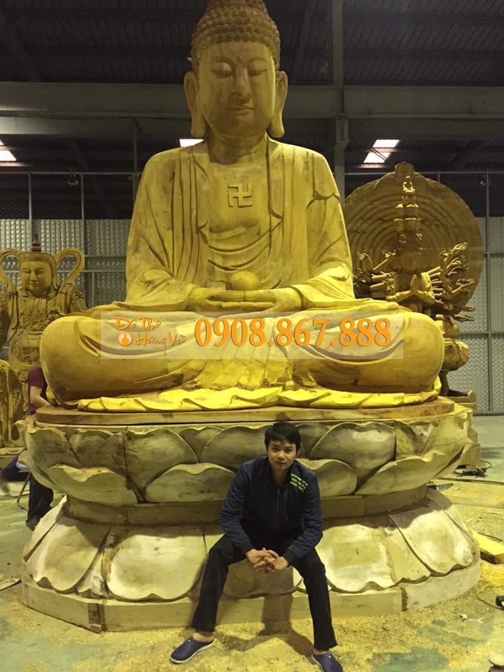 Tượng Phật A Di Đà Gỗ 17 Tượng Phật A Di Đà Gỗ 17