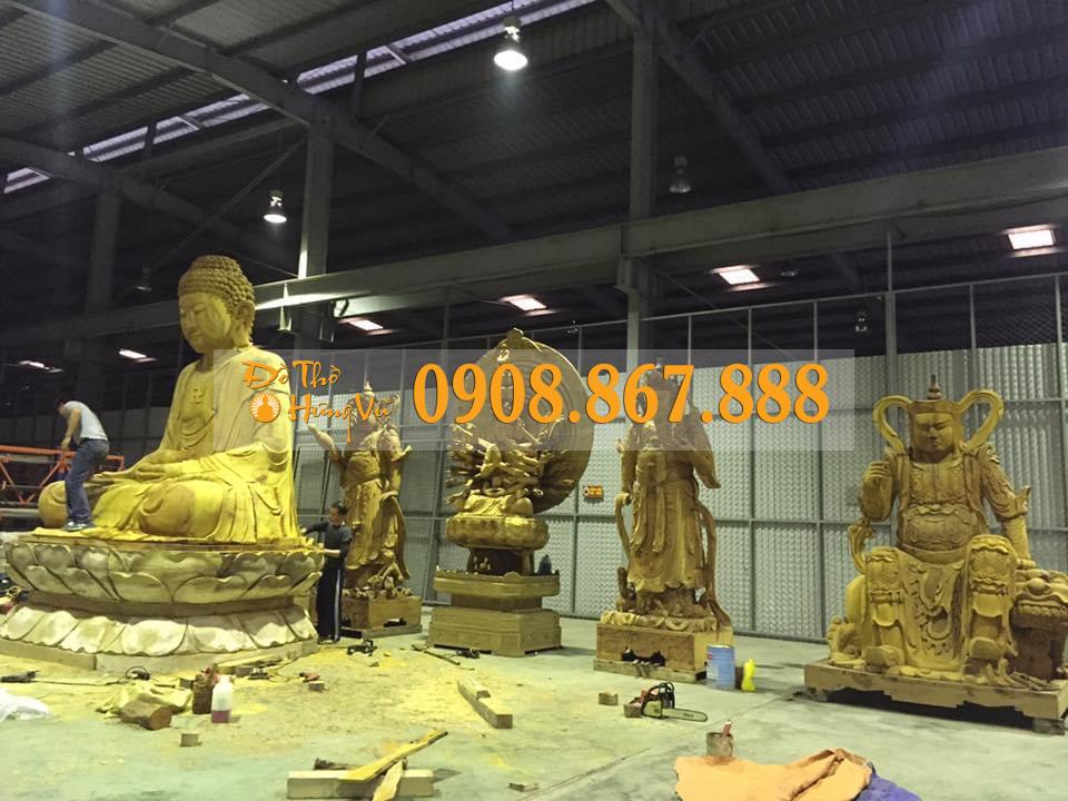 Tượng Phật A Di Đà Gỗ 17 Tượng Phật A Di Đà Gỗ 17