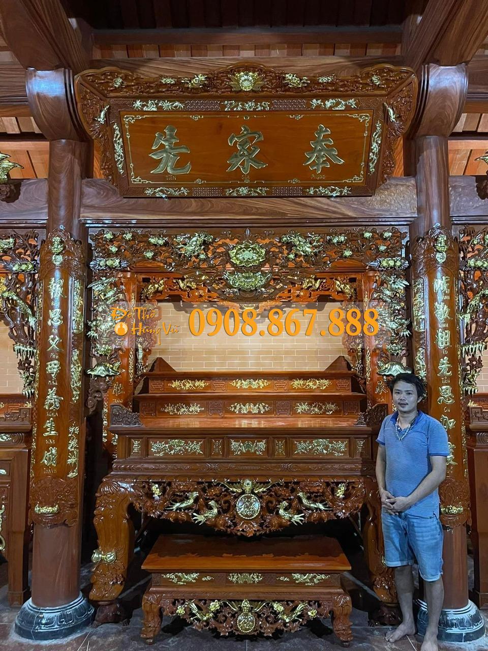 Mẫu Nội Thất Phòng Thờ Cao Cấp 2025